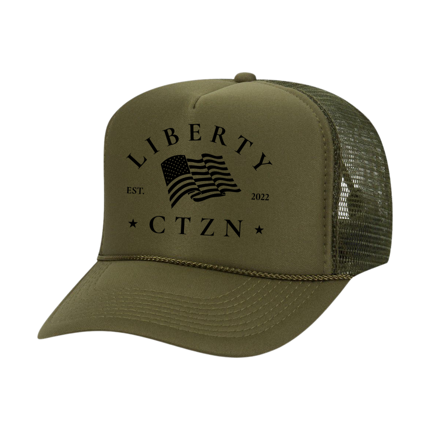 Liberty CTZN Trucker Hat - Army Green
