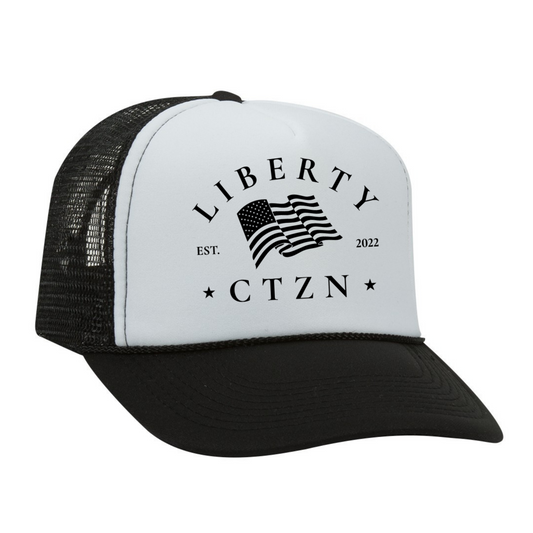 Liberty CTZN Trucker Hat - White & Black